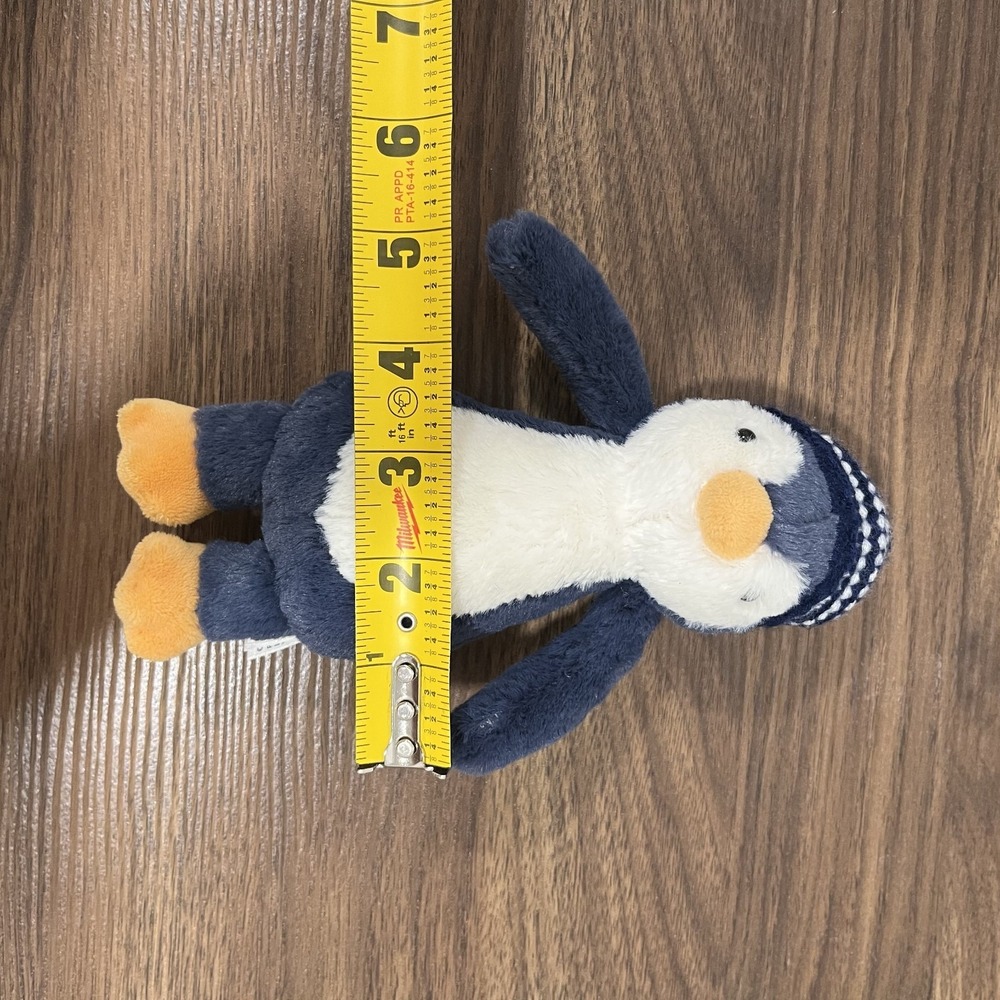 Jellycat Small Bashful Navy Bobble Hat Penguin Plush Stuffed Animal - Picture 6 of 6